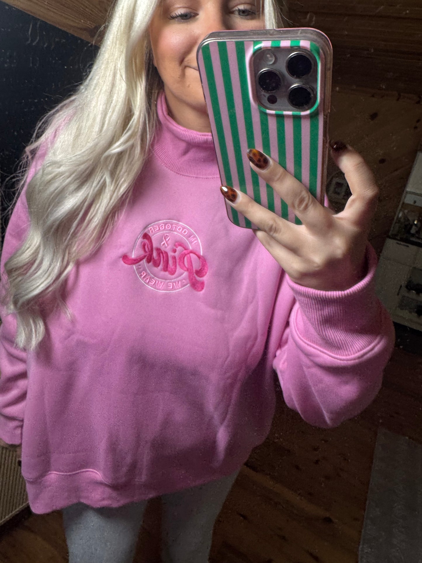 'In October We Wear Pink' Crew