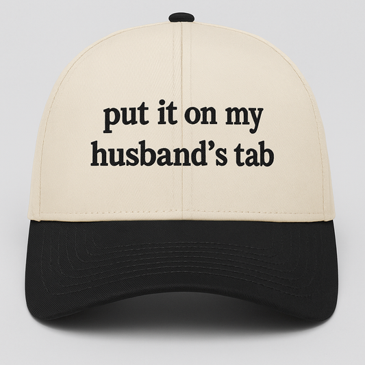 Put it on my Hubby's Tab Hat