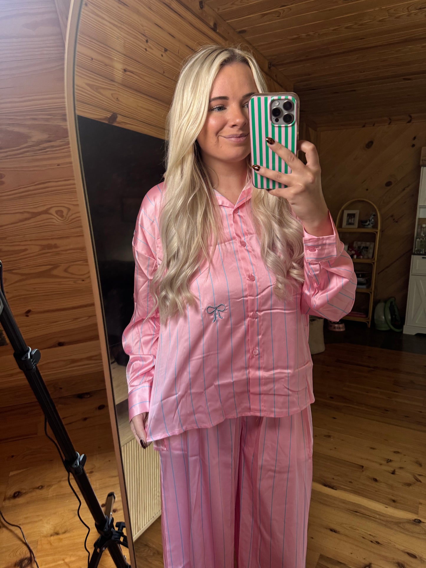 Pink Stripes PJ's