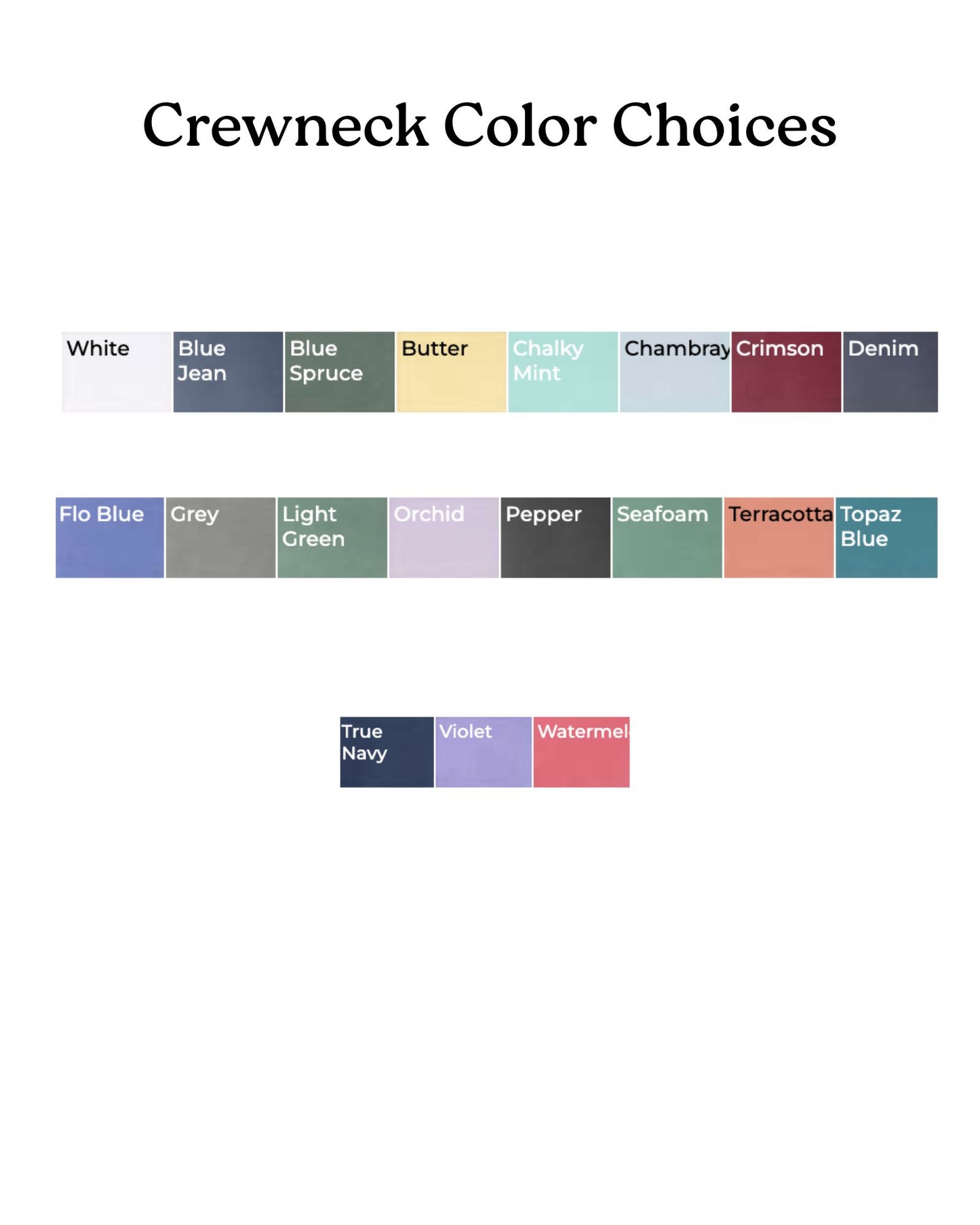 Custom Crew- Comfort Colors