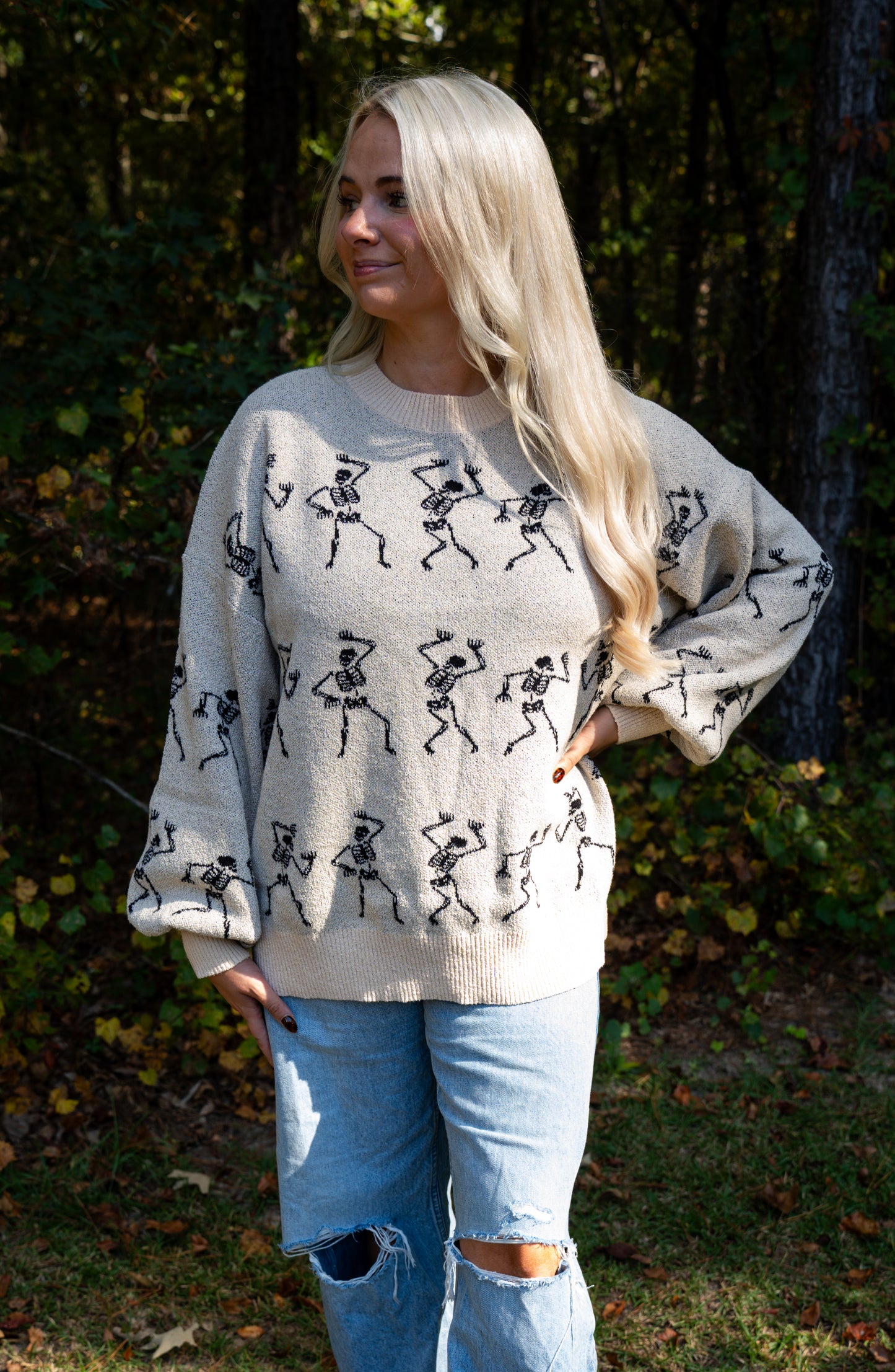Boogie Bones Skelly Sweater