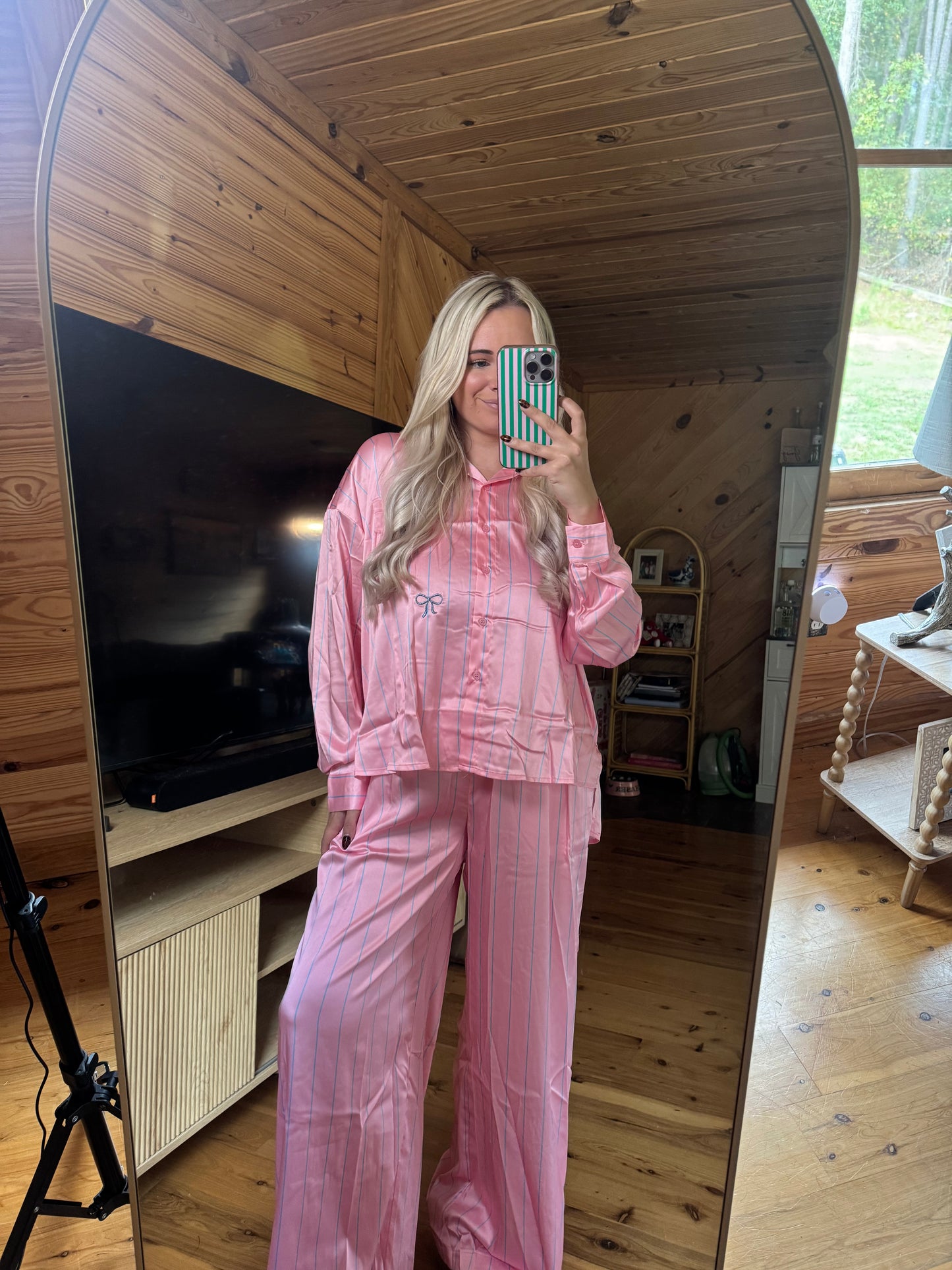 Pink Stripes PJ's