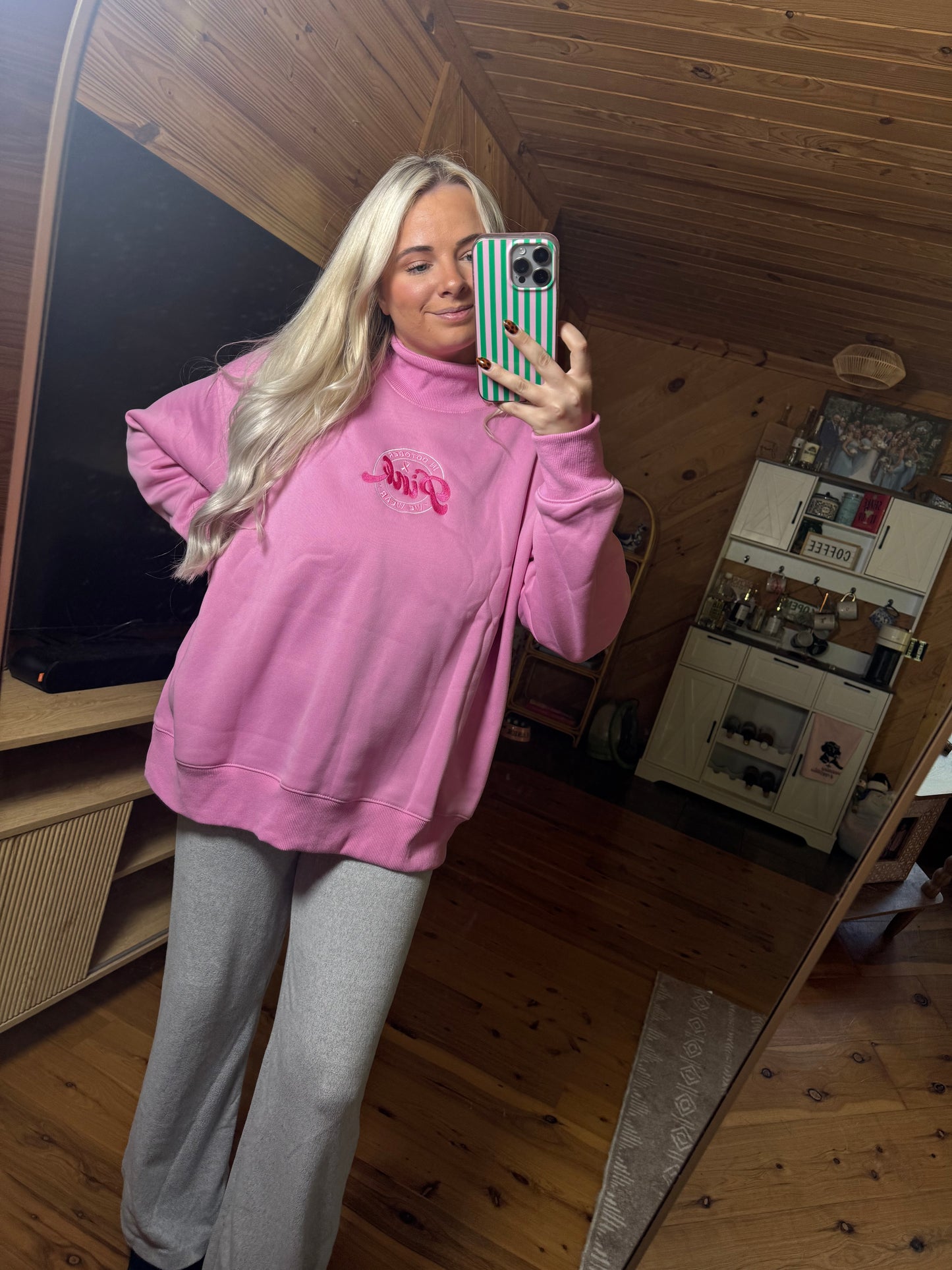 'In October We Wear Pink' Crew