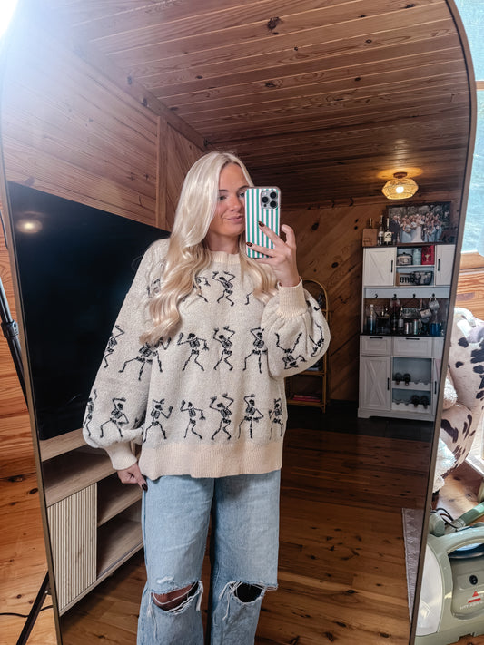 Boogie Bones Skelly Sweater
