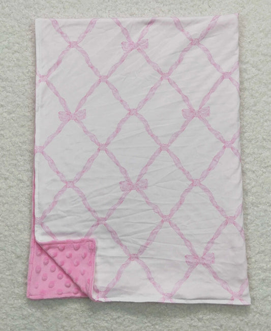 Blush Bows Baby Blanket