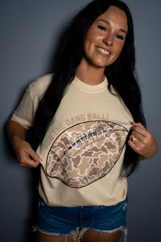 Run the dang ball! Tee