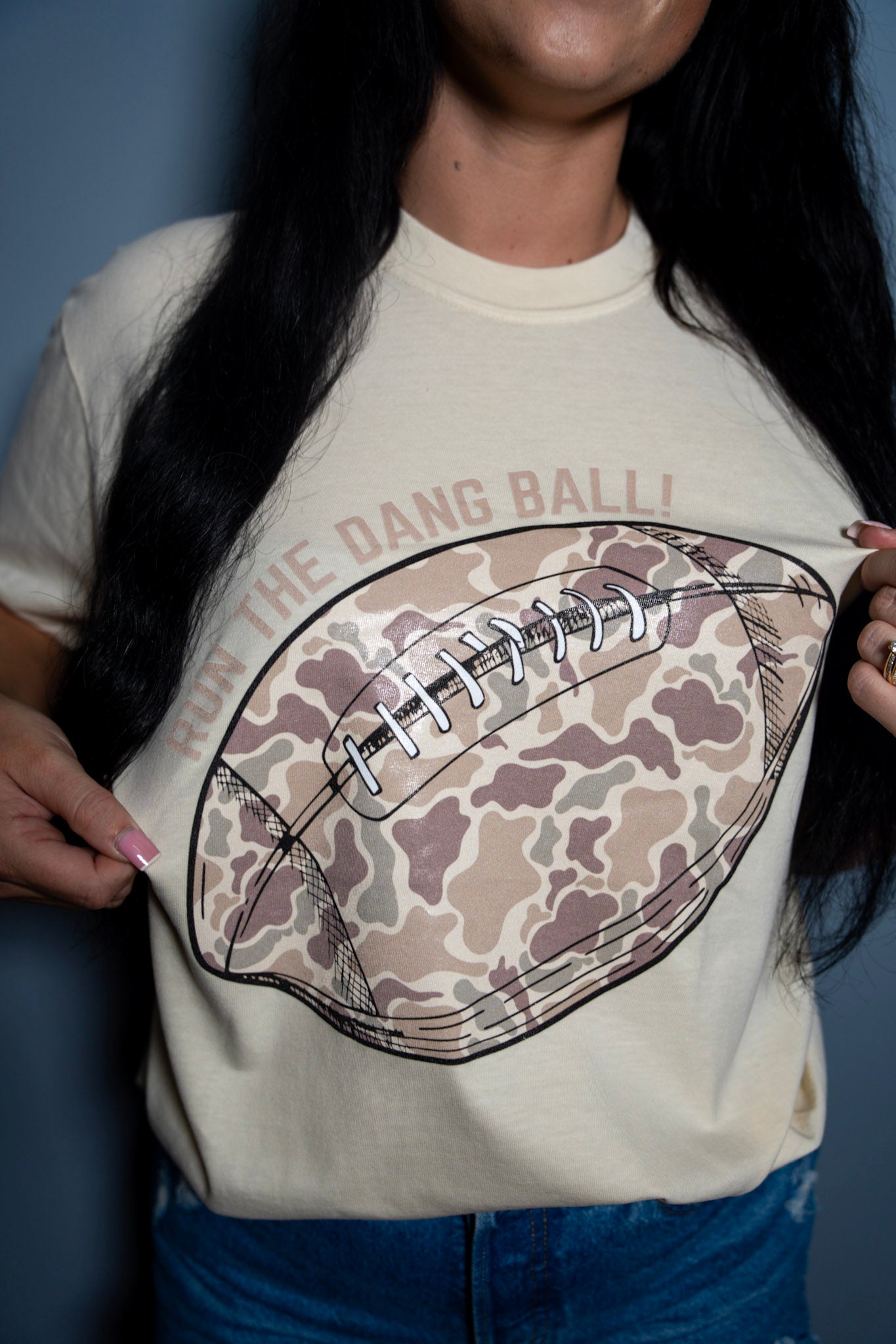 Run the dang ball! Tee