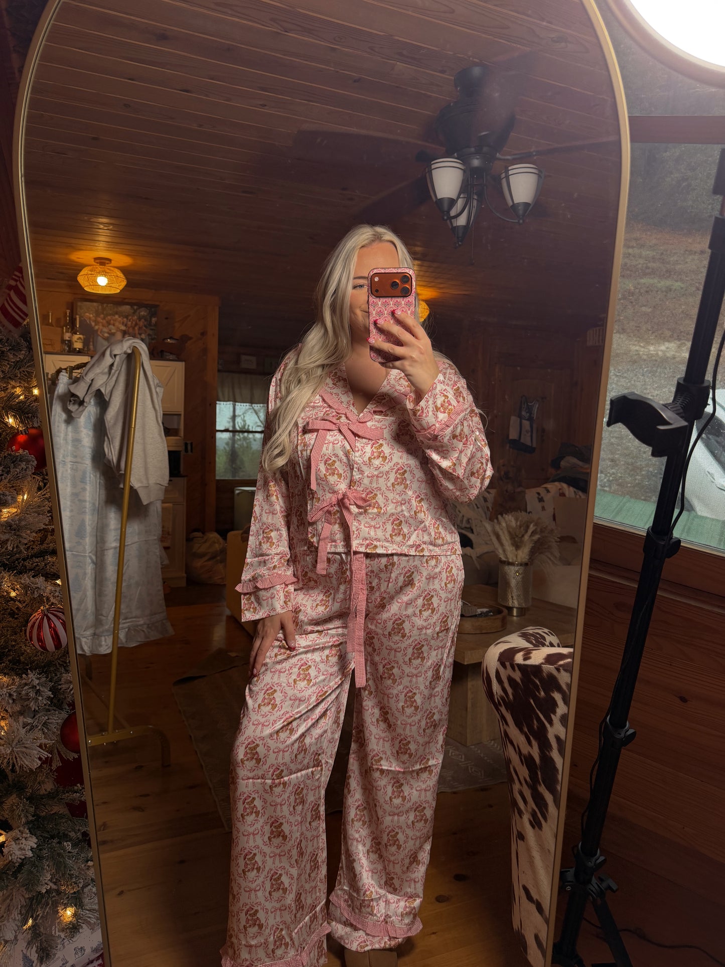 Merry & Pink Pajama Set