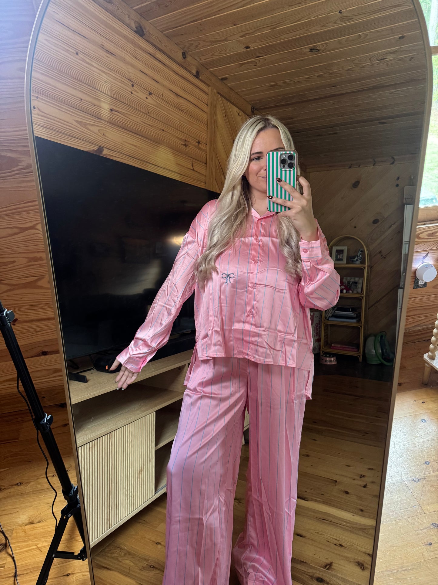 Pink Stripes PJ's
