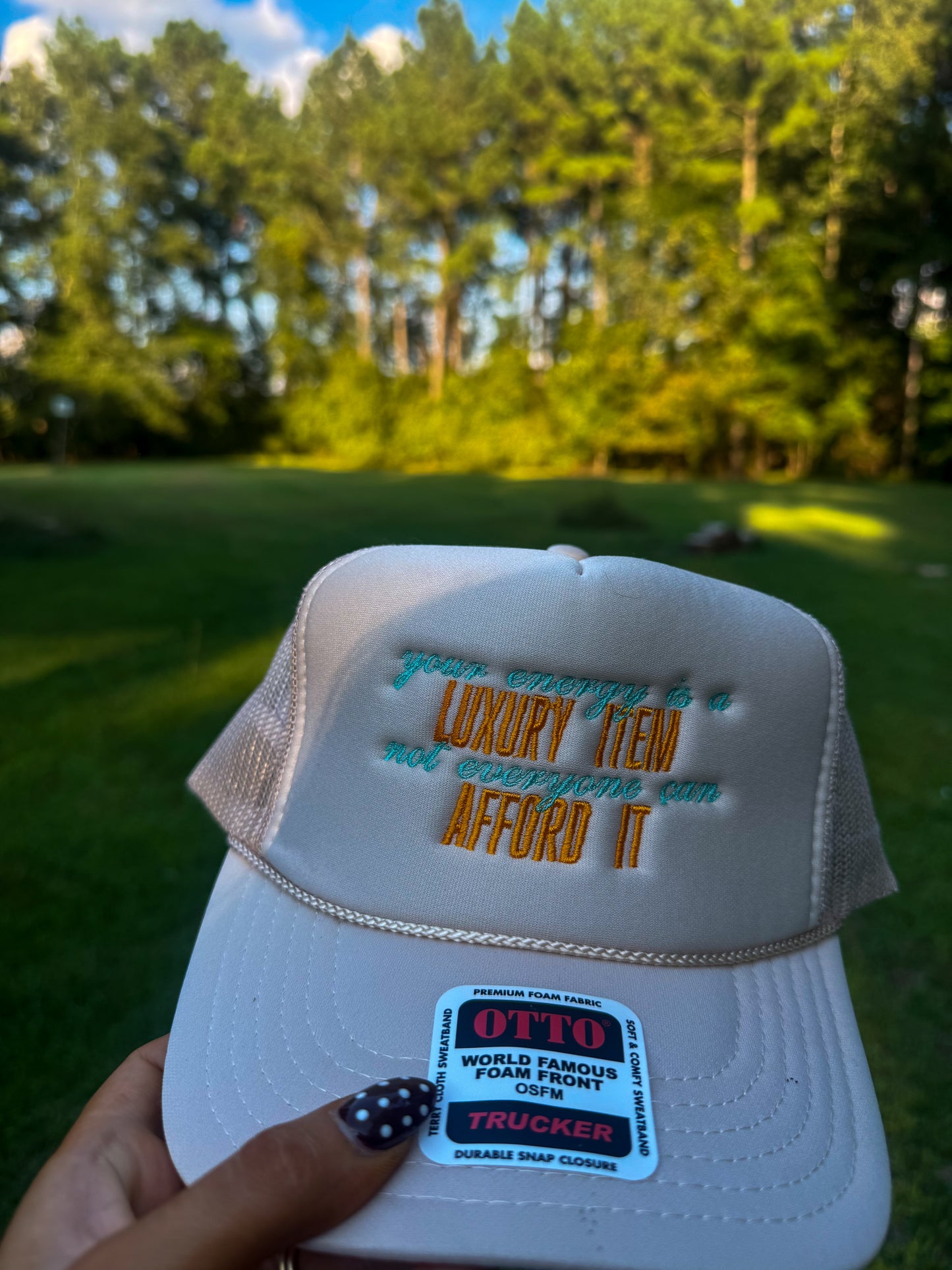 Your Energy Is A Luxury Hat