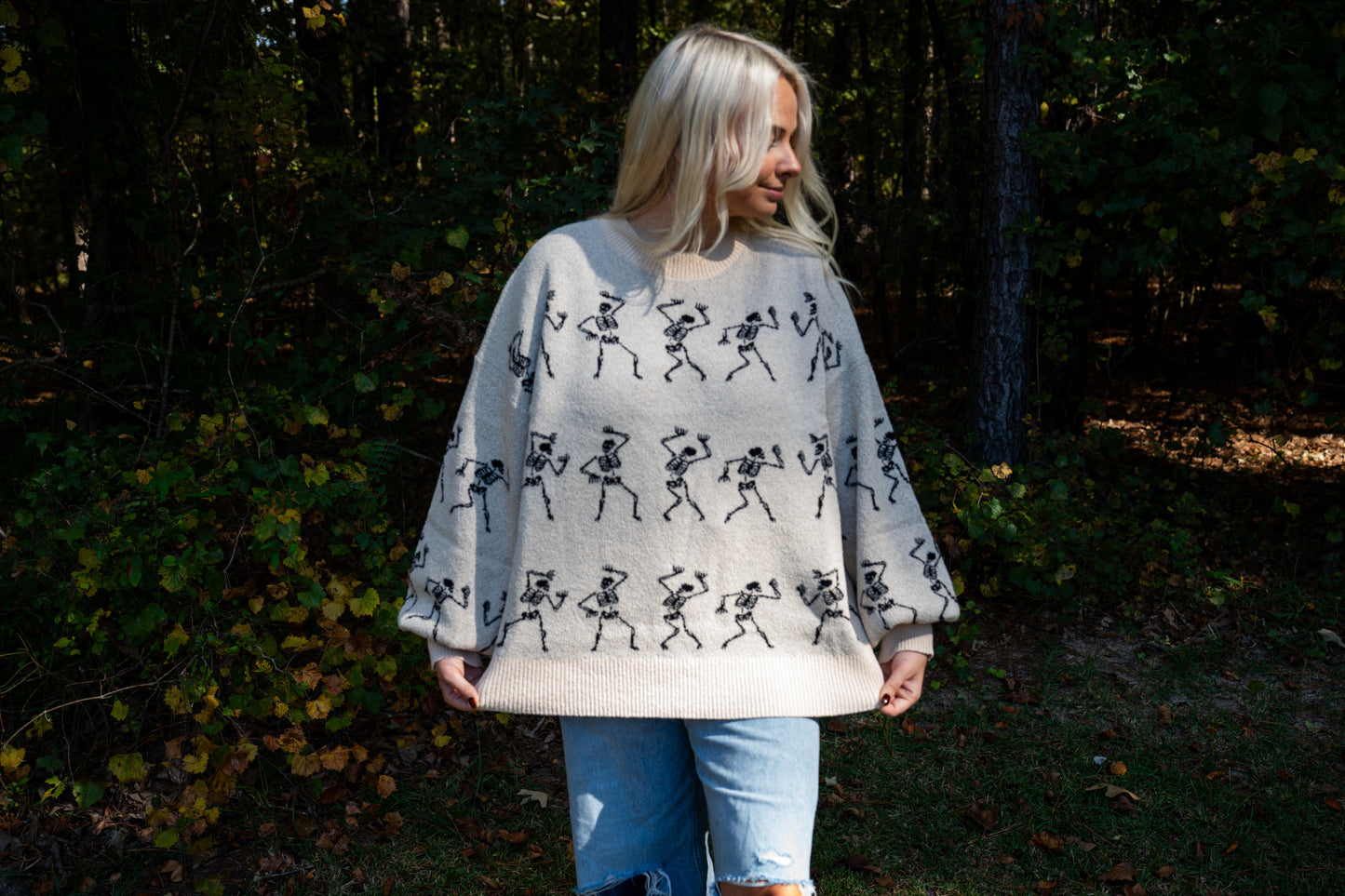 Boogie Bones Skelly Sweater