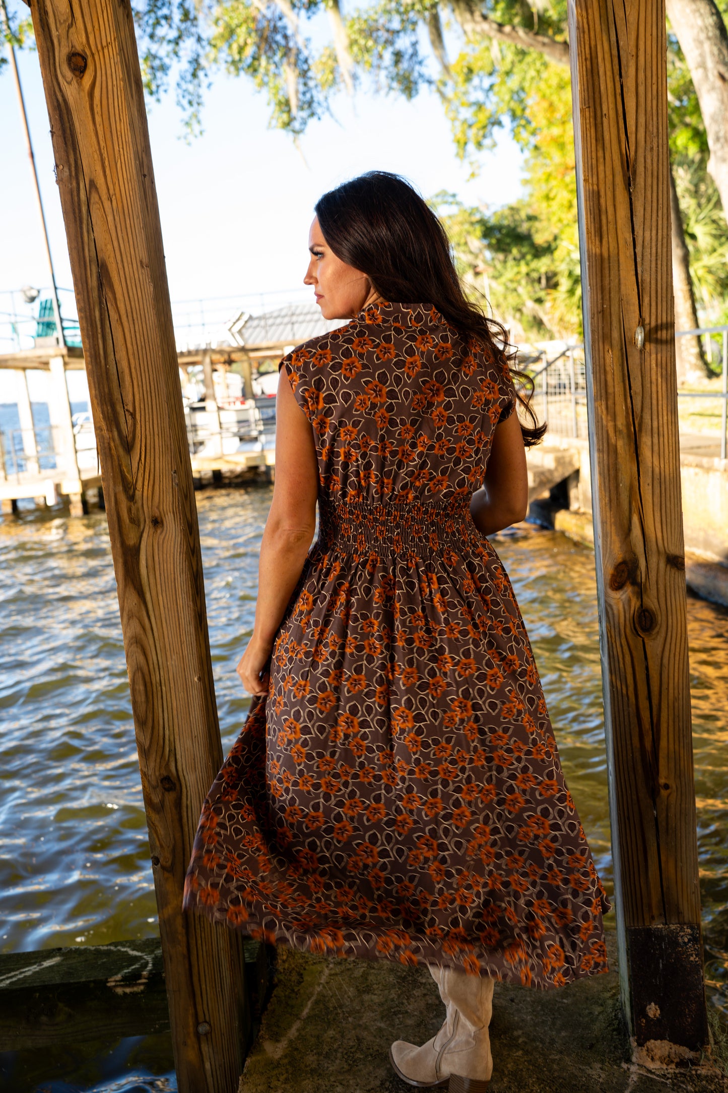 Friendsgiving Floral Dress