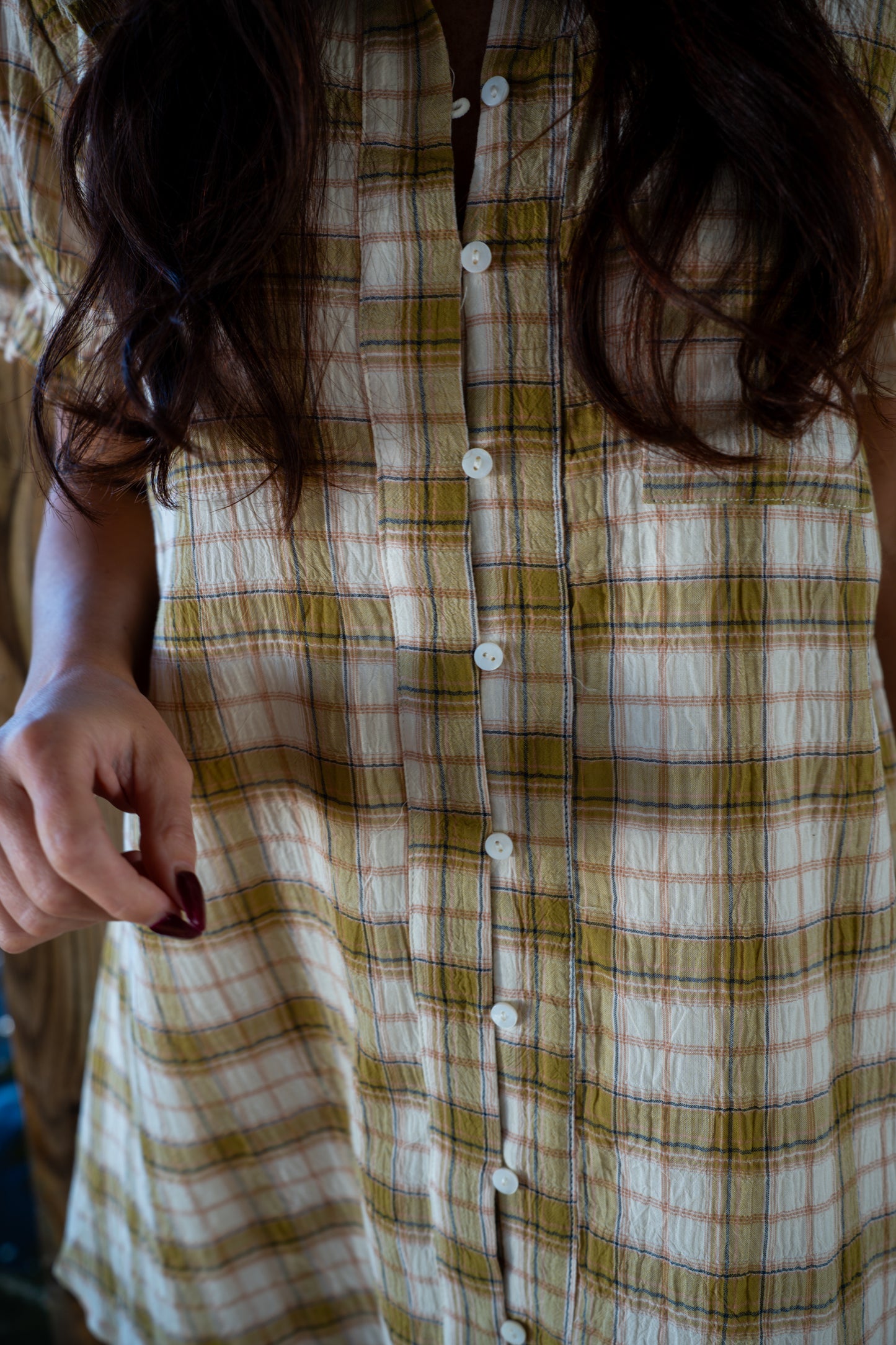 Pecan Pie Plaid Dress
