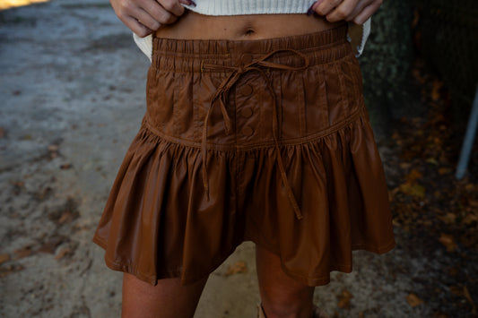 Caramel Latte Mini Skirt