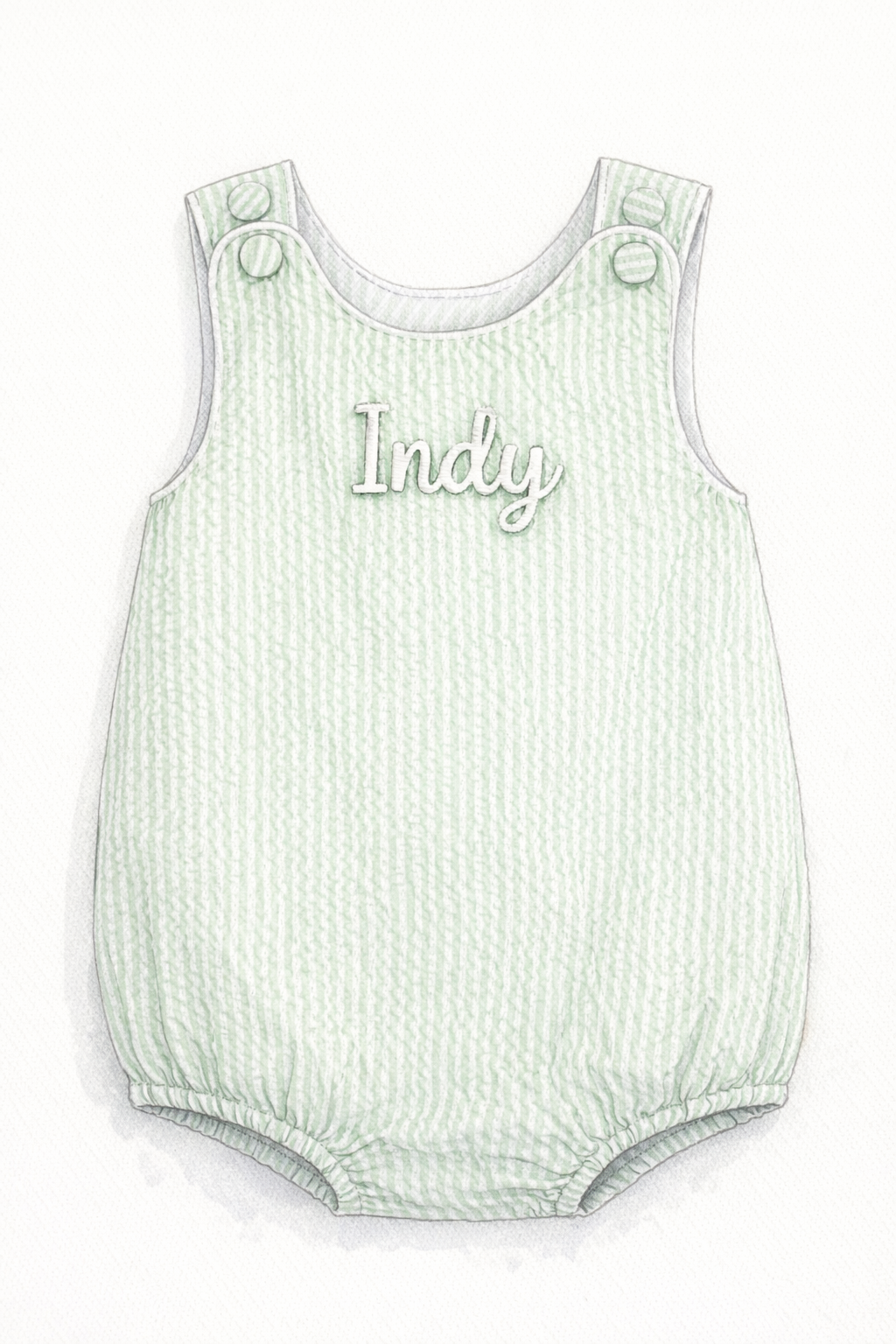 The Lucky Little One Bubble - White Writing