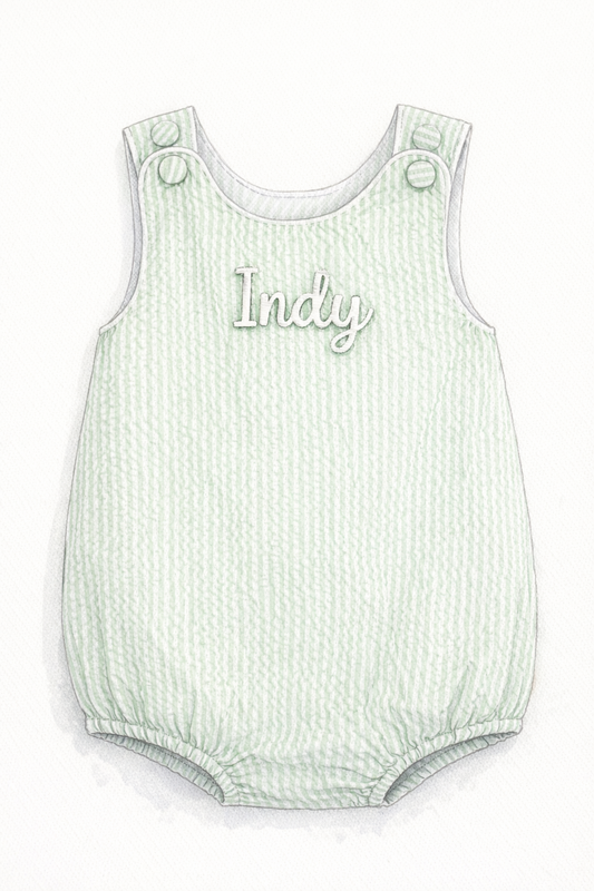 The Lucky Little One Bubble - White Writing