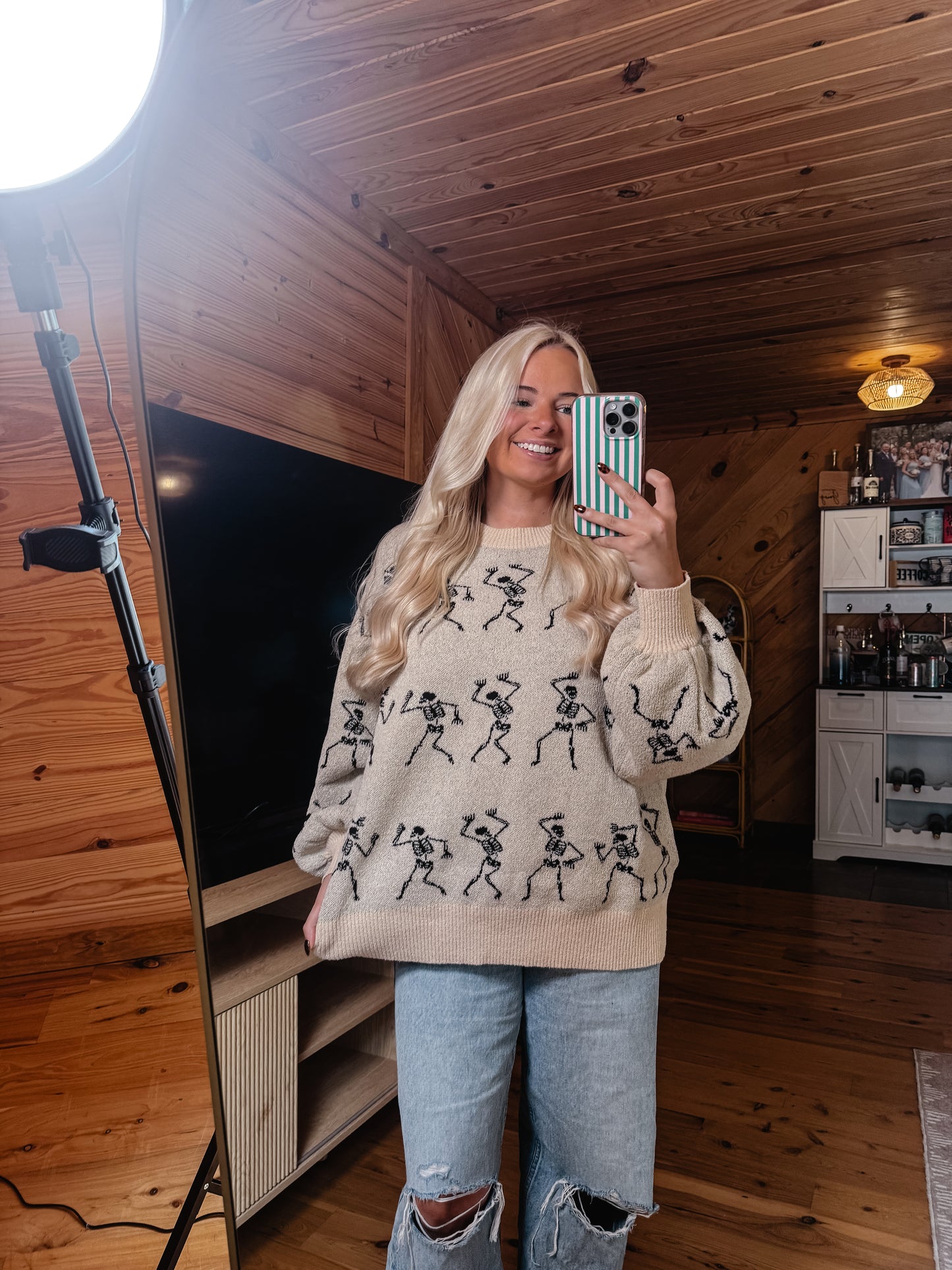 Boogie Bones Skelly Sweater