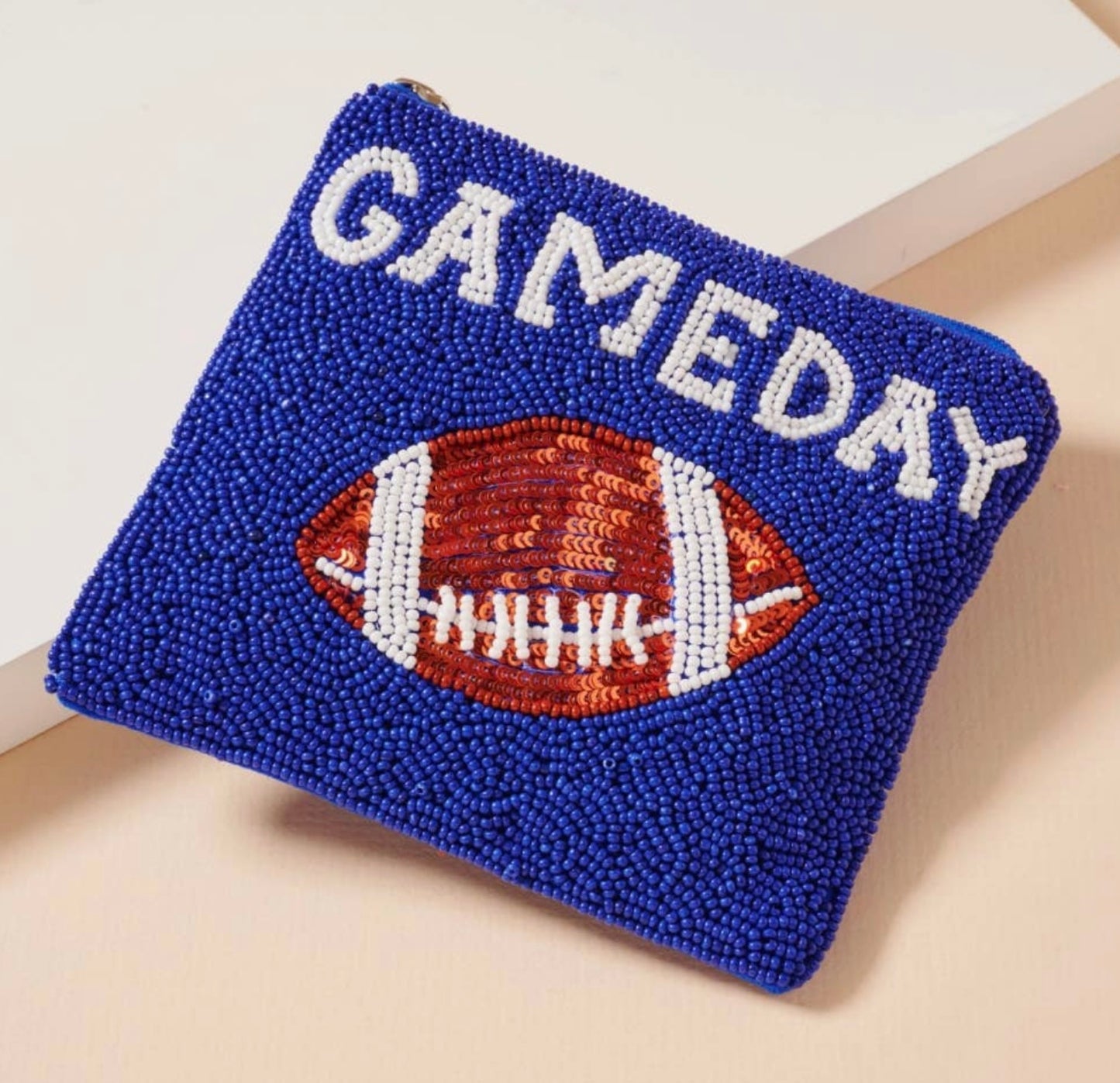 Game Day Beaded Coin Purse
